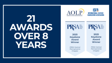 PRworks Earns Two Awards at PRSA Central PA Chapter's 2025 Keystone Awards